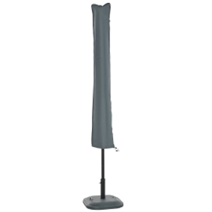 Outsunny Parasol Cover, Cantilever Umbrella Cover, Banana Umbrella Cover with Zipper for Outdoor Garden, Patio, Grey