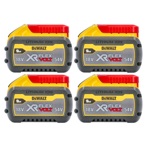DeWalt DCB547 18V/54V XR Flexvolt  9Ah Li-Ion FLEXVOLT Battery - Pack of 4