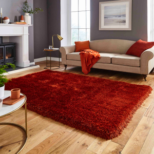 Montana Terracotta Luxury Shaggy Rug