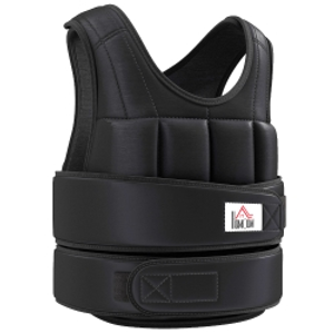 HOMCOM 20KG Adjustable Weight Vest, Black