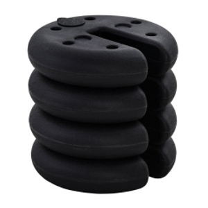 Outsunny Sand Fillable Set of 4 PCs Gazebo Tent Leg Weights, Marquee Party Tent Canopy Accessory