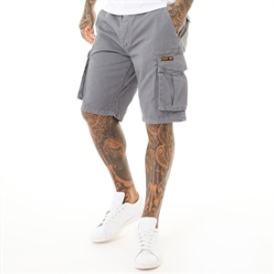Bench Mens Noahs Cargo Shorts Steel Grey