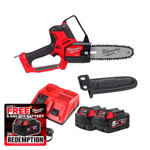 Milwaukee M18 FHS20-502X 18V FUEL™ HATCHET™ 20cm Pruning Saw with 2x 5.0Ah Batteries