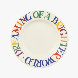Seconds Rainbow Toast Bright Future Medium Dinner Plate, 8.5 Inch