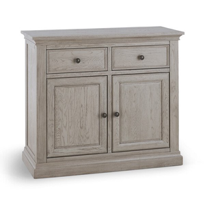 Burleigh Light Grey Small Sideboard - Solid Hardwood