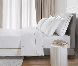 800 Thread Count Egyptian Cotton Kensington Lux Buttery Smooth Duvet Cover - Simply Taupe