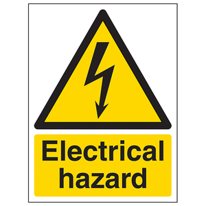 Warning Electrical- Electrical hazard - 150 x 200mm