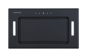 A+ Energy Rated 52cm Built Under Canopy Cooker Hood - Black Glass