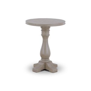 Burleigh Light Grey Side Table - Solid Hardwood