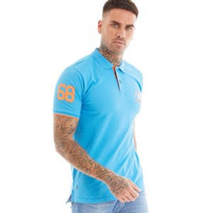 Tokyo Laundry Mens Sporty Polo Shirt Blue