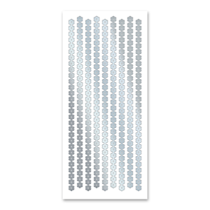 Blossom Border Silver Self Adhesive Peel Off Stickers