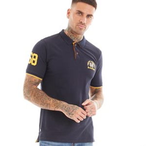 Tokyo Laundry Mens Sporty Polo Shirt Navy
