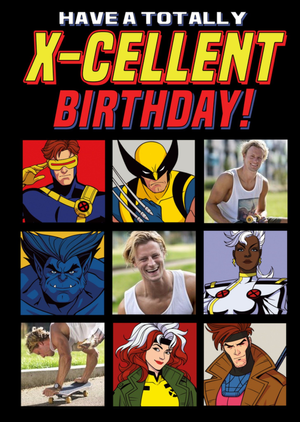 Marvel Avengers Photo Upload X-Cellent Birthday Card