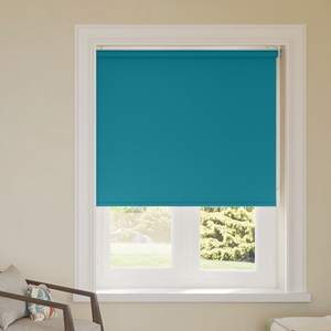 Palermo (Blackout), Teal Blue - Roller Blind