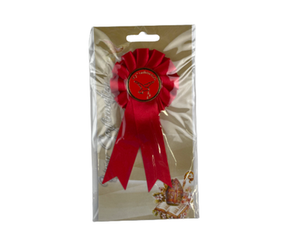 Red Confirmation Rosette