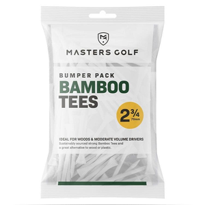 Masters Golf Bamboo Golf Tees 2 3/4 Bumper Pack - White