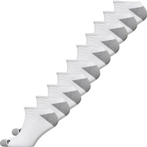 Sport x Fit Mens Ten Pack Cushioned No Show Socks White