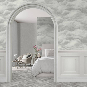Belgravia Decor Cloud Weave Silver Wallpaper - 5705