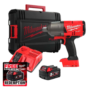 Milwaukee M18 ONEFHIWF34-501X 18V Fuel 3/4" Brushless One-Key Impact Wrench with 1x 5.0Ah Battery