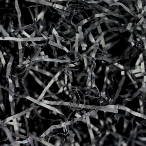 Black Shredded Paper - Biodegradable 2mm (500g)