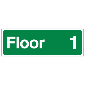 Floor 1 - Wayfinding Sign - 450x150 - 1mm Rigid Plastic