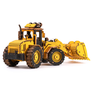 ROKR Bulldozer Engineering Vehicle 3D Wooden Puzzle TG509K