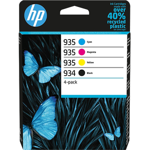 HP 934/935 Original Ink Cartridge 6ZC72AE Black, Cyan, Magenta, Yellow Pack of 4 Multipack