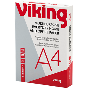 Viking Everyday A4 Printer Paper 80 gsm Smooth Bright White 150 CIE 500 Sheets