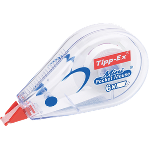 Tipp-Ex Correction Mouse Mini Pocket Transparent, White 5 mm x 6 m