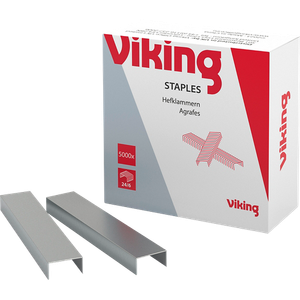 Viking Staples 24/6 Wire Silver Pack of 5000