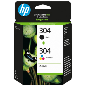 HP 304 Original Ink Cartridge 3JB05AE Black, Cyan, Magenta, Yellow Pack of 2 Duopack