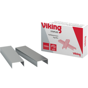 Viking Staples 26/6 Wire Silver Pack of 1000