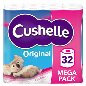 Cushelle Original Toilet Roll 2 Ply 8363033 180 Sheets Pack of 32