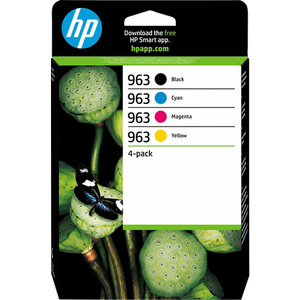 HP 963 Original Ink Cartridge 6ZC70AE Black, Cyan, Magenta, Yellow Pack of 4 Multipack
