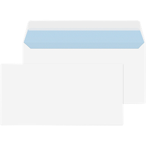Viking Envelopes Plain DL 220 (W) x 110 (H) mm Adhesive Strip White 90 gsm Pack of 50
