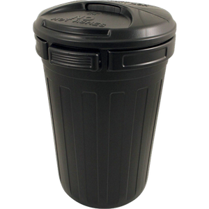 Bentley Plastic Bin With Lid 80L 47 x 35 x 70cm Black