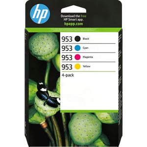 HP 953 Original Ink Cartridge 6ZC69AE Black, Cyan, Magenta, Yellow Pack of 4 Multipack