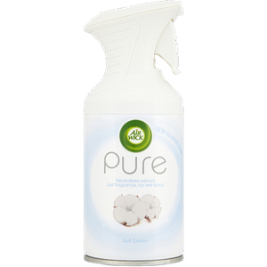 Air Wick Pure Soft Cotton Air Freshener Spray Subtle and Delicate Fragrance Odour Neutralising 250ml