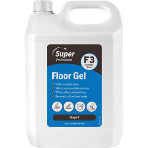 Super Professional Products F3 Floor Gel Cleaner Long Lasting Lemon Fragrance 5L