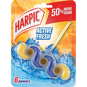 Harpic Toilet Block Active Fresh Sparkling Citrus