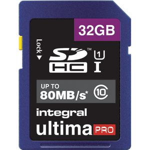 Integral SDHC Flash Memory Card UltimaPRO 32 GB