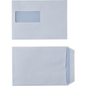 Viking Envelopes with Window C5 229 (W) x 162 (H) mm Self-adhesive Self Seal White 90 gsm Pack of 500