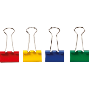 Viking Foldback Clips 19mm Assorted Pack of 50