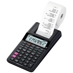 Casio Printing Calculator with Roll HR-8RCE 12 Digit Display Black