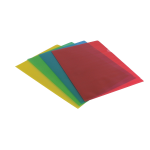 Viking Premium Cut Flush Folder A4 Assorted Polypropylene 120 Microns Pack of 100