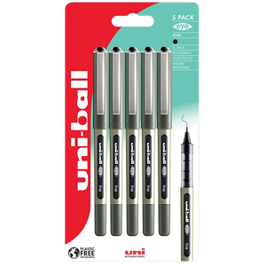 uni-ball Eye UB-157 Rollerball Pen 0.5 mm Black Pack of 5