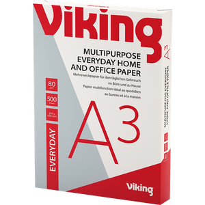 Viking Everyday A3 Printer Paper 80 gsm Smooth White 150 CIE 500 Sheets