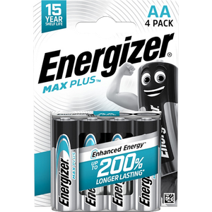 Energizer Alkaline Batteries Max Plus AA LR6 2550 mAh 1.5V Pack of 4