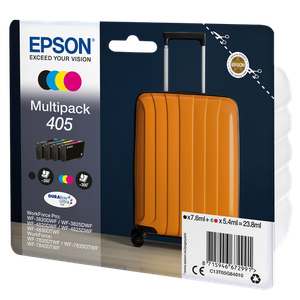 Epson 405 Original Ink Cartridge C13T05G640 Black, Cyan, Magenta, Yellow Multipack Pack of 4