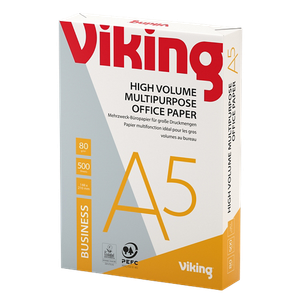 Viking Business A5 Printer Paper 80 gsm Smooth White 161 CIE 500 Sheets